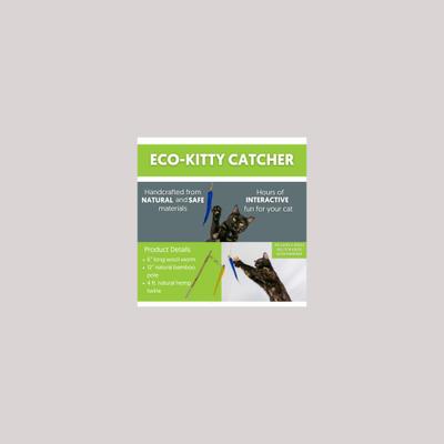 Show full view: Honest Pet Products Eco Kitty Catcher Fishpole Cat Toy slide 3 of 11