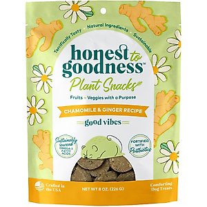 Honest To Goodness Plant Snacks Good Vibes Chamomile & Ginger Dog Treats, 8-oz bag