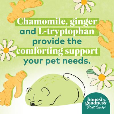 Show full view: Honest To Goodness Plant Snacks Good Vibes Chamomile & Ginger Dog Treats, 8-oz bag slide 5 of 10