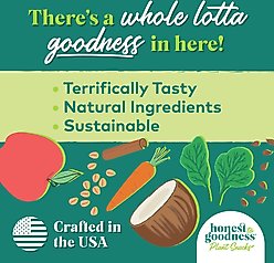 Honest To Goodness Plant Snacks Happy Feet Apple & Cinnamon Dog Treats, 8-oz bag slide 2 of 8