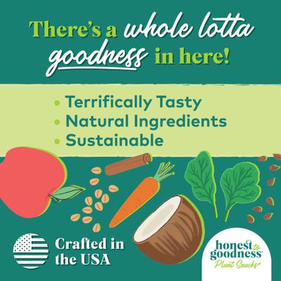 Show full view: Honest To Goodness Plant Snacks Happy Feet Apple & Cinnamon Dog Treats, 8-oz bag slide 4 of 10