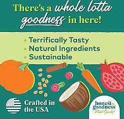 Honest To Goodness Plant Snacks Mellow Belly Pumpkin & Cinnamon Dog Treats, 8-oz bag slide 2 of 8