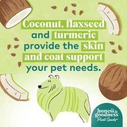 Honest To Goodness Plant Snacks Way to Glow Coconut & Flax Dog Treats, 8-oz bag slide 2 of 8