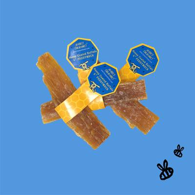 Show full view: Honey I'm Home! 6-in Paddywack Sticks Natural Honey Coated Buffalo Chews Grain-Free Dog Treats, 35 count slide 5 of 6