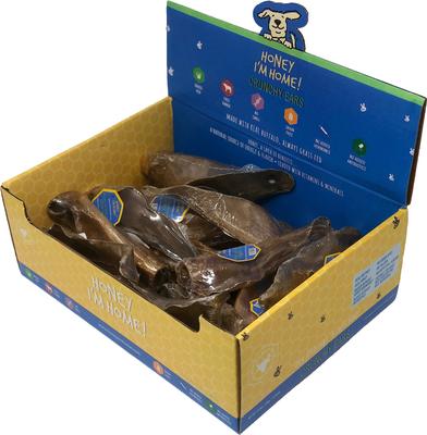 Show full view: Honey I'm Home! Crunchy Ears Natural Honey Coated Buffalo Chews Dog Treats, 15 count slide 3 of 7