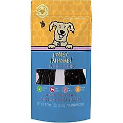 Honey I'm Home! Liver Sticks Natural Honey Coated Buffalo Liver Grain-Free Dog Treats, 4.76-oz bag