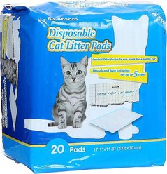 HoneyCare All-Absorb Disposable Cat Litter Pads, 20 count