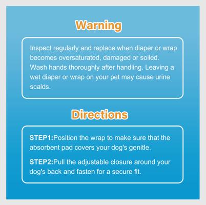 Show full view: HoneyCare All-Absorb Disposable Male Dog Wraps, X-Small: 6 to 13-in waist, 100 count slide 7 of 8