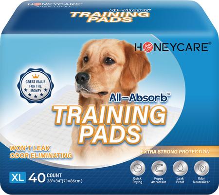 Show full view: HoneyCare All-Absorb Extra Large Super Absorbent Training Pads, 28 x 34 in, 40 count slide 1 of 7