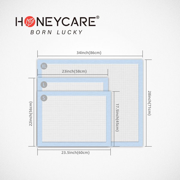 HoneyCare All-Absorb Extra Large Super Absorbent Training Pads, 28 x 34 in