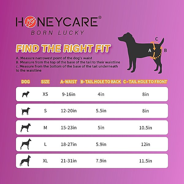 Show full view: HoneyCare All-Absorb Super Absorbent Disposable Female Dog Diapers, Medium: 12 to 20-in waist, 36 count slide 3 of 7