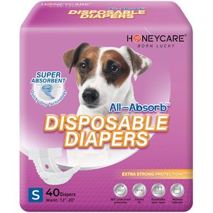 Honey Care All-Absorb Disposable Male Dog Wraps
