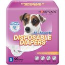 HoneyCare All-Absorb Super Absorbent Disposable Female Dog Diapers, Small: 12 to 20-in waist, 40 count