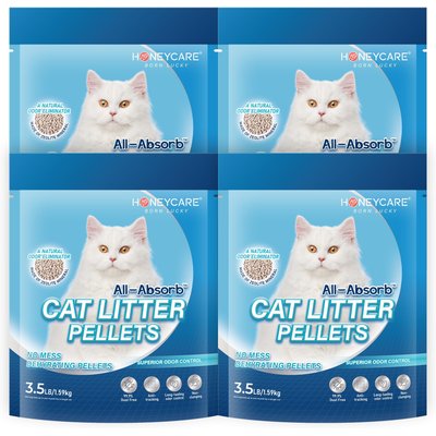 HoneyCare HoneyCare All-Absorb Zeolite Pellets Unscented Non-Clumping Cat Litter, 14-lb bag