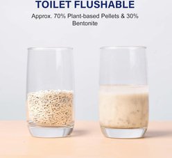 HoneyCare Natural Plant-Based Tofu Pellets & Bentonite Petrichor Mixed Lily Scented with Low-Dust Clumping Cat Litter, 6-lb bag, case of 4 slide 2 of 5