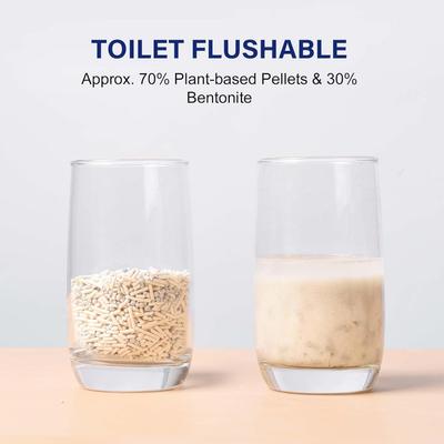 HoneyCare Natural Plant-Based Tofu Pellets & Bentonite Petrichor Mixed Lily Scented with Low-Dust Clumping Cat Litter