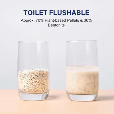 HoneyCare Natural Plant-Based Tofu Pellets & Bentonite Petrichor Mixed Lily Scented with Low-Dust Clumping Cat Litter