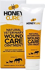 HoneyCure Natural Veterinary Wound Care Ointment for Dogs, Cats & Horses, 1-oz tube 