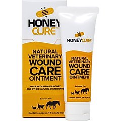 HoneyCure Natural Veterinary Wound Care Ointment for Dogs, Cats & Horses, 1-oz tube 