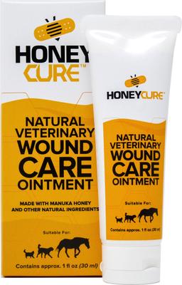 Show full view: HoneyCure Natural Veterinary Wound Care Ointment for Dogs, Cats & Horses, 1-oz tube  slide 1 of 4
