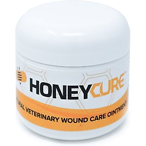 HoneyCure Natural Veterinary Wound Care Ointment for Dogs, Cats & Horses, 2-oz jar