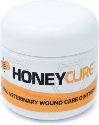 Show full view: HoneyCure Natural Veterinary Wound Care Ointment for Dogs, Cats & Horses, 2-oz jar slide 1 of 5