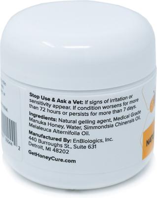 Show full view: HoneyCure Natural Veterinary Wound Care Ointment for Dogs, Cats & Horses, 2-oz jar slide 4 of 5