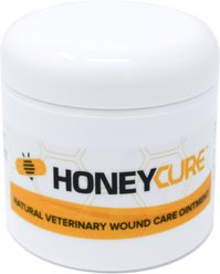 HoneyCure Natural Veterinary Wound Care Ointment for Dogs, Cats & Horses, 4-oz jar