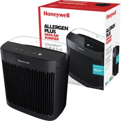 Honeywell Allergen Plus HPA5100B HEPA Air Purifier, Black, 13.9 x 15 x 9.2-in