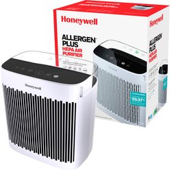 Honeywell HEPA HPA5100W Air Purifier, White, 15 x 13.9 x 9.2-in