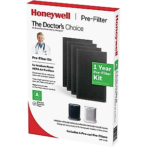 Honeywell HPA100 Series Medium Room HEPA Air Purifier Pre-filter, 4 count