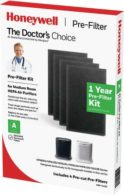 Show full view: Honeywell HPA100 Series Medium Room HEPA Air Purifier Pre-filter, 4 count slide 1 of 1