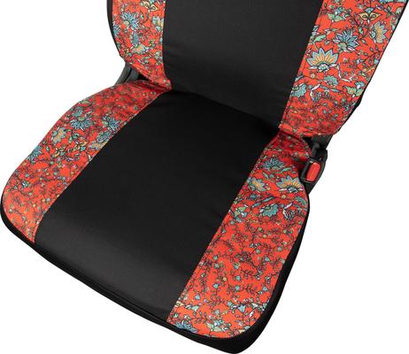 Show full view: HOOEY Low Back Riggin Western Floral Car Seat Cover, Red slide 3 of 3