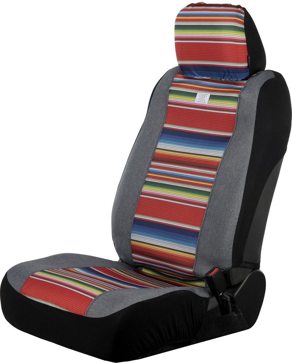 HOOEY Low Back Rockstar Serape Tijuana Car Seat Cover, ZigZag