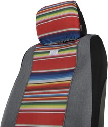 HOOEY Low Back Rockstar Serape Tijuana Car Seat Cover, ZigZag slide 2 of 3