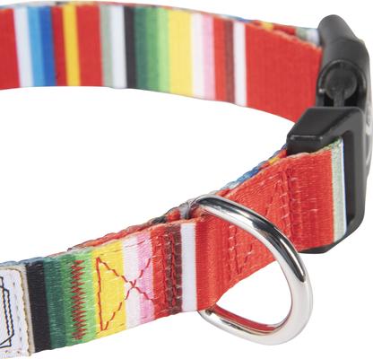 Show full view: HOOEY Nomad Ployester Standard Dog Collar, Serape Tijuana, Large: 18 to 26-in neck, 1-in wide slide 4 of 7