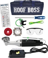 Hoof Boss Basic Battery Operated Horse Hoof Trimmer Set