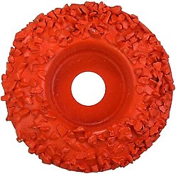Hoof Boss Heavy Grit Dome Top Disc Farm Animal Grooming Tool, Orange