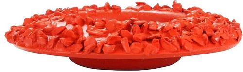 Show full view: Hoof Boss Heavy Grit Dome Top Disc Farm Animal Grooming Tool, Orange slide 3 of 3