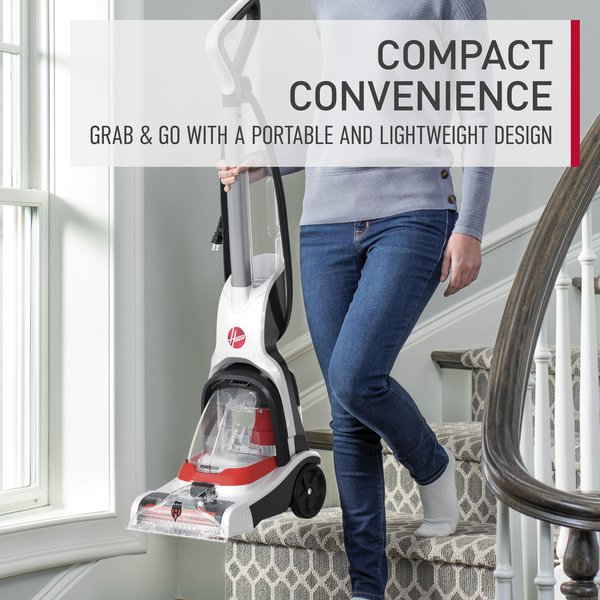 Hoover PowerDash Pet Compact Carpet Cleaner, White