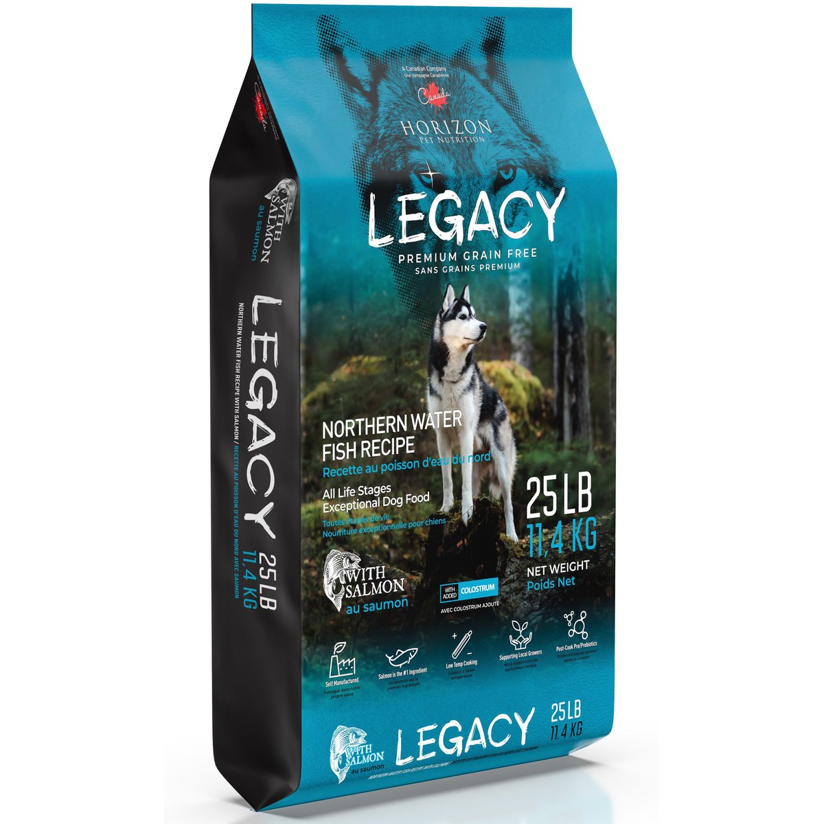 Horizon Legacy with Salmon All Life Stages Dry Dog Food, 25-lb bag
