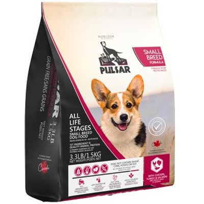 Horizon Horizon Pulsar Adult Grain-Free Chicken, Turkey & Salmon Small Breed Dry Dog Food, 3.3-lb bag