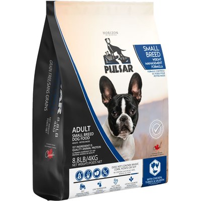 Horizon Horizon Pulsar Weight Management Adult Grain-Free Chicken, Turkey & Salmon Small Breed Dry Dog Food, 8.8-lb bag