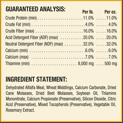 Show full view: Horse Health Products Vita B-1 Crumbles for Optimal Muscle & Metabolism Support Horse Supplement, 20-lb bucket slide 8 of 9
