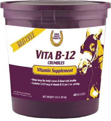 Show full view: Horse Health Products Vita B-12 Crumbles Horse Vitamin Supplement, 3-lb bucket slide 1 of 9