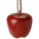 Horsemen's Pride Jolly Apple Horse Toy, Red, 9-in
