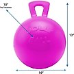 Show in main carousel: Horsemen's Pride Jolly Ball Horse Toy, Bubblegum, 10-in slide 2 of 4