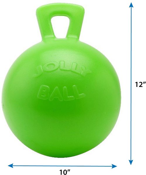 Show full view: Horsemen's Pride Jolly Ball Horse Toy, Green Apple, 10-in slide 3 of 5