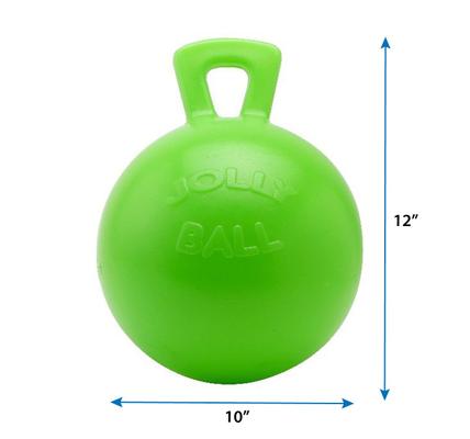 Show full view: Horsemen's Pride Jolly Ball Horse Toy, Green Apple, 10-in slide 3 of 5