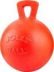 Horsemen's Pride Jolly Ball Horse Toy, Orange, 10-in